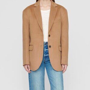 Anine Bing Camel Designer Wool Blend Tailored Blazer Jacket Winter Women’s